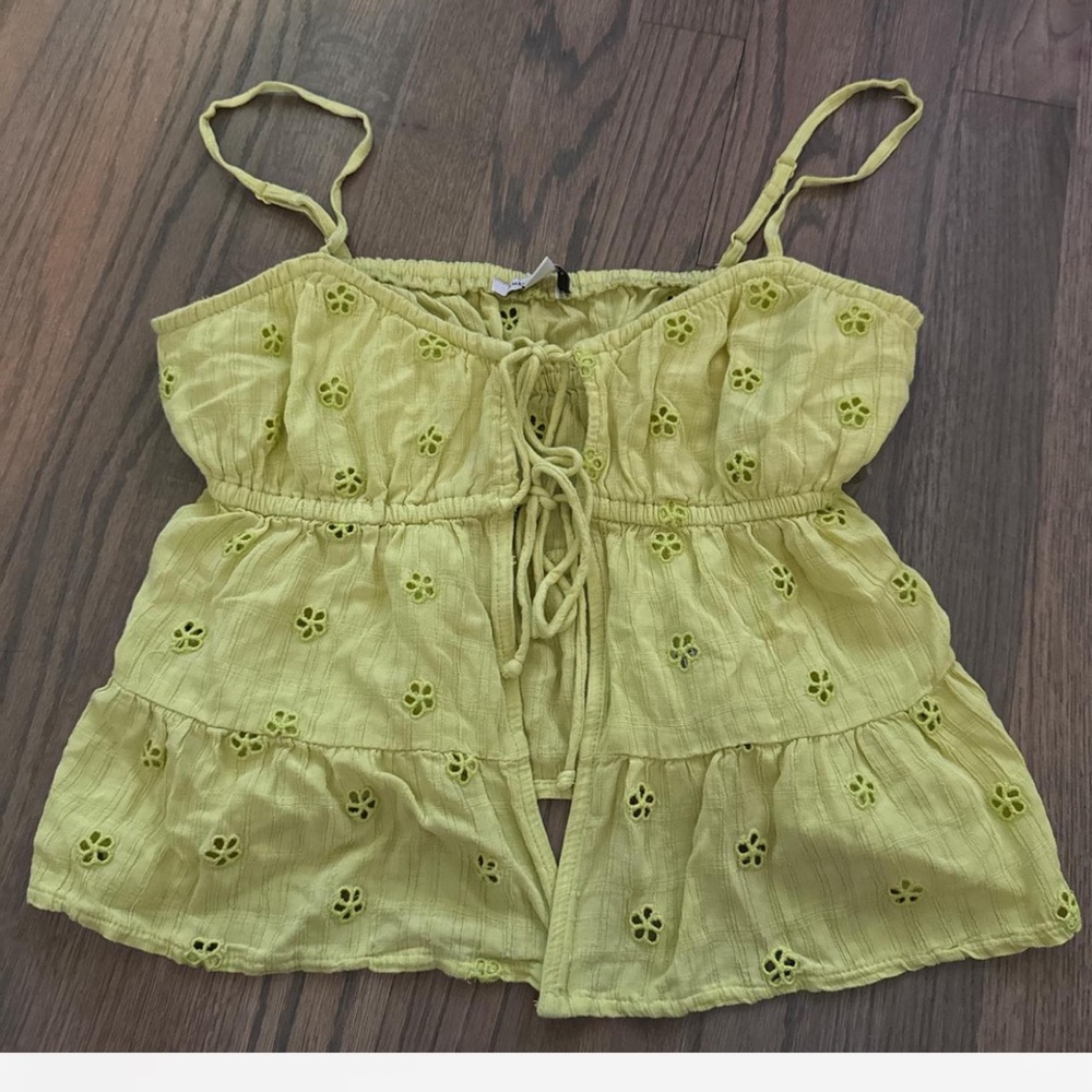 American Eagle Outfitters Yellow Floral Camisole